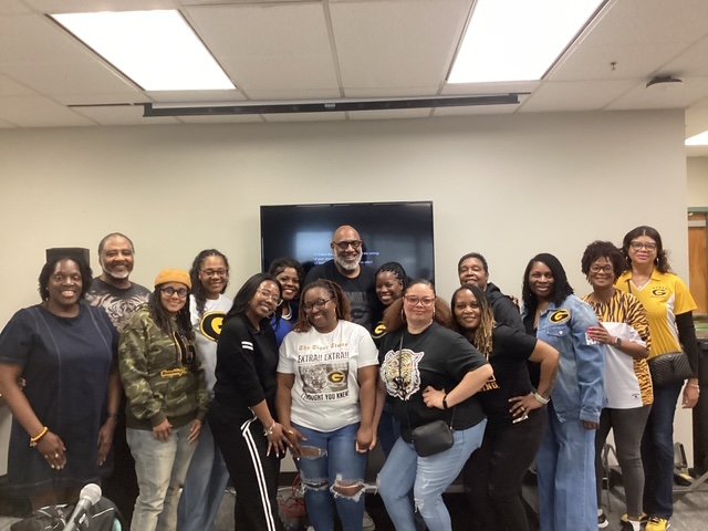 Chapter members gathered together at a general meeting